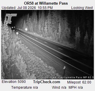 OR58 at Willamette Pass
